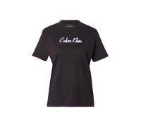 Calvin Klein T-Shirt Manches Courtes Femme Classic Logo Tee en Coton, Noir (Black), S