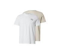 Calvin Klein Jeans T-Shirt '30S CLASSIC' beige / anthracite / blanc, Taille L