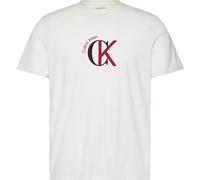Calvin Klein Jeans T-shirt 30s bicolore manches courtes Blanc M Homme