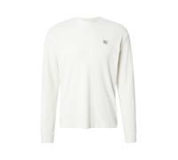 Calvin Klein T-shirt manches longues Waffle Badge Tee col ras-du-cou Beige (Tofu) XL