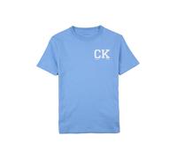 Calvin Klein Jeans T-Shirt bleu clair / blanc, Taille 128