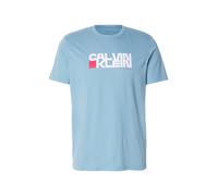 Calvin Klein Jeans T-Shirt bleu clair / rouge / blanc, Taille L