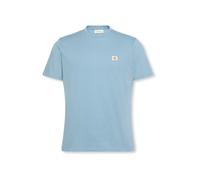 Calvin Klein T-Shirt Manches Courtes Homme Badge Jersey Classic Tee en Coton, Bleu (Smoke Blue), S