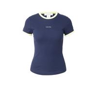 Calvin Klein Jeans T-shirt bleu marine / pomme / blanc, Taille S