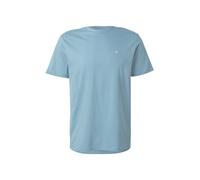 Calvin Klein T-Shirt Manches Courtes Homme Classic Monogram Tee avec Col Ras-du-Cou, Bleu (Smoke Blue), L