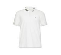 Calvin Klein Polo manches courtes homme Monogram Pique Tipped en coton Blanc M