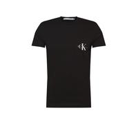 Calvin Klein Jeans T-Shirt Homme Manches Courtes Core Monologo Encolure Ronde, Noir (CK Black), XXL