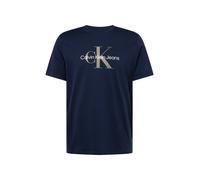 Calvin Klein Jeans T-Shirt 'Hero' bleu marine / gris fumé / blanc, Taille XS