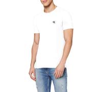 Calvin Klein Jeans T-shirt homme Blanc Été 100 Coton : Taille - XXL Taille : XXL