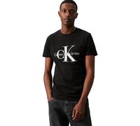 Calvin Klein Jeans T-Shirt Homme Manches Courtes Core Monologo Slim, Noir (Ck Black), 3XL