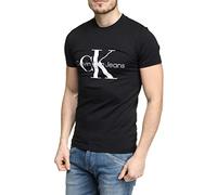 Calvin Klein Jeans T-Shirt Homme Manches Courtes Core Monologo Slim, Noir (Ck Black), XXL