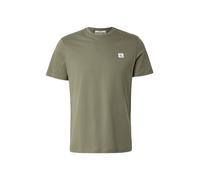 Calvin Klein T-Shirt Classique en Jersey SS Badge 30S pour Homme Lv04Rc272G Tees, Beige (Olive poussiéreuse), M
