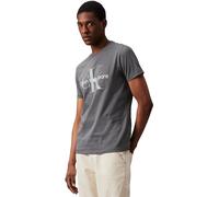 Calvin Klein Jeans T-Shirt Manches Courtes Homme Col Ras-du-Cou, Gris (Endless Grey), 3XL