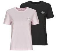 Calvin Klein Jeans T-shirt rose / noir, Taille S