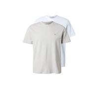 Calvin Klein Jeans T-Shirt 'Monologo Patch T' pierre / blanc, Taille L