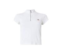 Calvin Klein Jeans T-shirt 'Monologo Quarter-zip' blanc, Taille 4XL-5XL