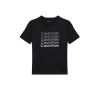 Calvin Klein T-shirt Stacked Logo Lvcksja10b manches courtes Noir 14 ans garçon