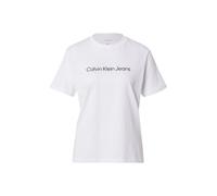 Calvin Klein Jeans T-Shirt Classique A- INST. Logo SS LV047C912G pour Femme, Blanc (Brilliant White), XXL, Blanc Brillant, XXL