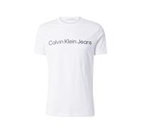 Calvin Klein T-Shirt Manches Courtes Homme Core Institutional Logo Slim Tee Col Ras-du-Cou, Blanc (Bright White), XXL