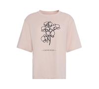 Calvin Klein Jeans T-shirt rose pastel / noir, Taille XXS