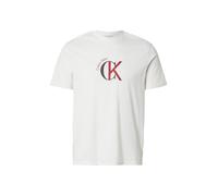 Calvin Klein Jeans T-Shirt rouge / noir / blanc, Taille S