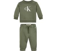 Calvin Klein Jeans Unisex Kids' Monogram Relaxed Fit Clothing Set Olive LDY 24M Unisex