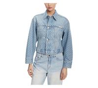 Calvin Klein Jeans - Veste Trucker Cintrée - Femme - Vestes - Bleu - Taille: 40 FR