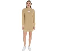 Calvin Klein Jeans Washed MONOLOGO Sweater Dress J20J222878 Robes en Tricot, Beige (Warm Sand), L Femme
