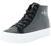 Calvin Klein Jeans Women Bold Vulc FLATF Mid Mix ML MTR, Black/Stormfront, 37 EU