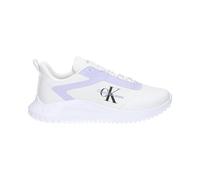 Calvin Klein Jeans Women EVA Runner Low Lace Mix ML WN, Bright White/Pastel Lilac, 40 EU