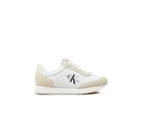 Calvin Klein Jeans Women Retro Runner Low Lace NY ML, Bright White/Creamy White, 37 EU