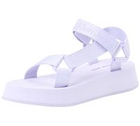 Calvin Klein Jeans Women SANDAL VELCRO WEBBING IN MTL, Lavender Blue/Pastel Lilac, 37 EU