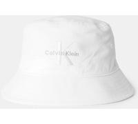 Calvin Klein Jeans Women's Ckj Mono Bucket Hat Blanc éclatant Femmes Female
