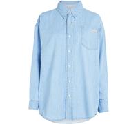 Calvin Klein Jeans Women's Oversized Long-Sleeve Denim Shirt Denim clair 10 (S) Female