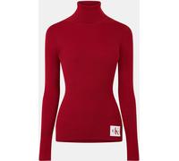 Calvin Klein Jeans Women's Roll Neck Knitted Top Cave 14 (L) Female