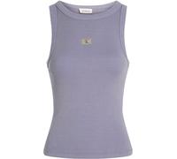 Calvin Klein Jeans Women's Washed Woven Rib Cami Top Persian Violet 10 (S) Female