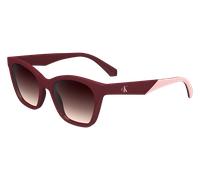 Calvin Klein Junior Calvin Klein CKJ24303S 605 Lunettes de soleil Bio-inject Bordeaux Marron Carré Normale Ombré