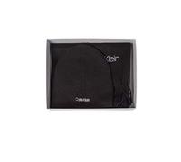 Calvin Klein K50K507552 Lot de 2 Bonnets+écharpe en Laine pour Homme Noir, Black, Taille Unique