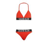 Calvin Klein Ky0Ky00090 Bikini Triangle pour Fille Rouge (Orange COM) 10-12 Ans