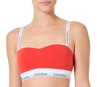 Calvin Klein Lightly Lined Bandeau 000Qf7628E, Red (Molten), M Femme
