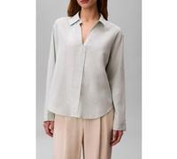 Calvin Klein Linen Ls Shirt Pale Meadow Taille: S | Manches longues Outlet | Femme | Blanc
