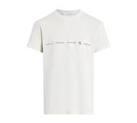 Calvin Klein - Logo Repeat Tee Urban Style - Homme - Tops - Beige - Taille: XL