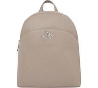Calvin Klein - Logo Round Backpack - Homme - Sacs - Beige - Taille: ONE Size
