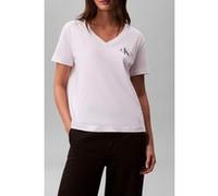 Calvin Klein Logo V-neck 2-pack Tee Adrenaline Rush/brilliant White Taille: XXL | Évasés pantalons Outlet | Femme | Blanche