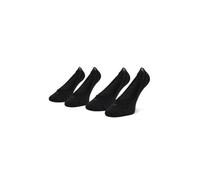 Calvin Klein Logo Women's Liner Socks 2 pack, Footie aux femmes, Black, 35/38