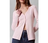 Calvin Klein Long Sleeve Heritage Label Bomber Mangano Calcite Taille: XS | Manches longues Outlet | Femme