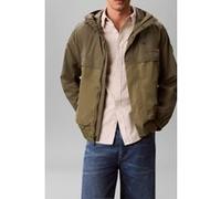Calvin Klein Long Sleeve Lightweight Nylon Mixed Jacket Dusty Olive Taille: XL | Imperméables Outlet | Homme | Vert