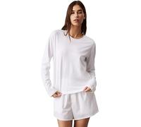 Calvin Klein Longsleeve Classic 000Qs7332E T-Shirt L/S, White (White), L Femme