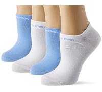 Calvin Klein Lot de 2 paires de chaussettes antidérapantes pour femme, bleu clair, taille unique