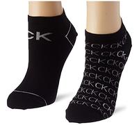 Calvin Klein Sneaker Chaussettes, Noir, Taille Unique (Lot de 2) Femme